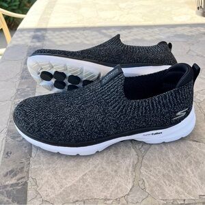 Skechers Air-Cooled Black Slip-On Shoes
